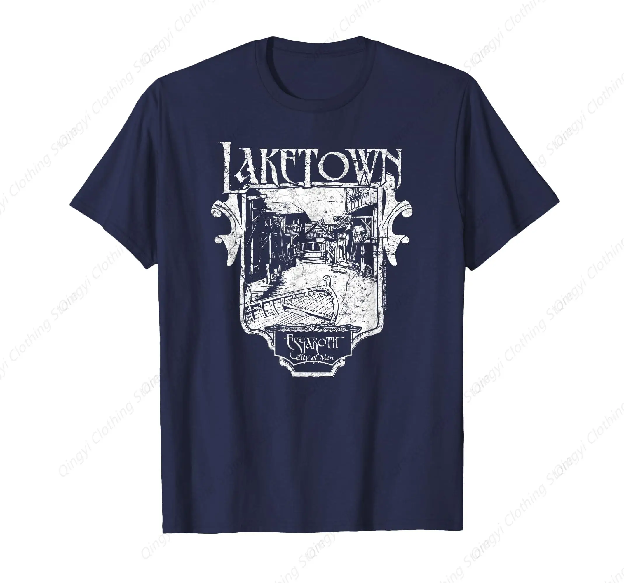 

Leisure Retro Hobbit Laketown Simple T-shirt