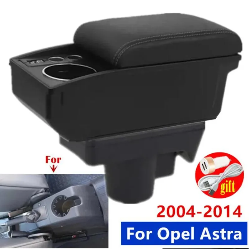 For Opel Astra Armrest Box For Opel Astra H Car Armrest box 2004-2014 Storage box cup holder Dedicated Retrofit Car Accessories