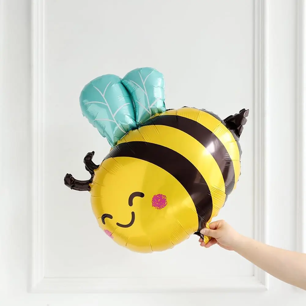 Bienenfolienballons für Kinder, niedliche Cartoon-Tierballons, Dschungel-Safari-Themenbedarf, Geburtstagsparty-Dekorationen, 4 Stück – Detail 3