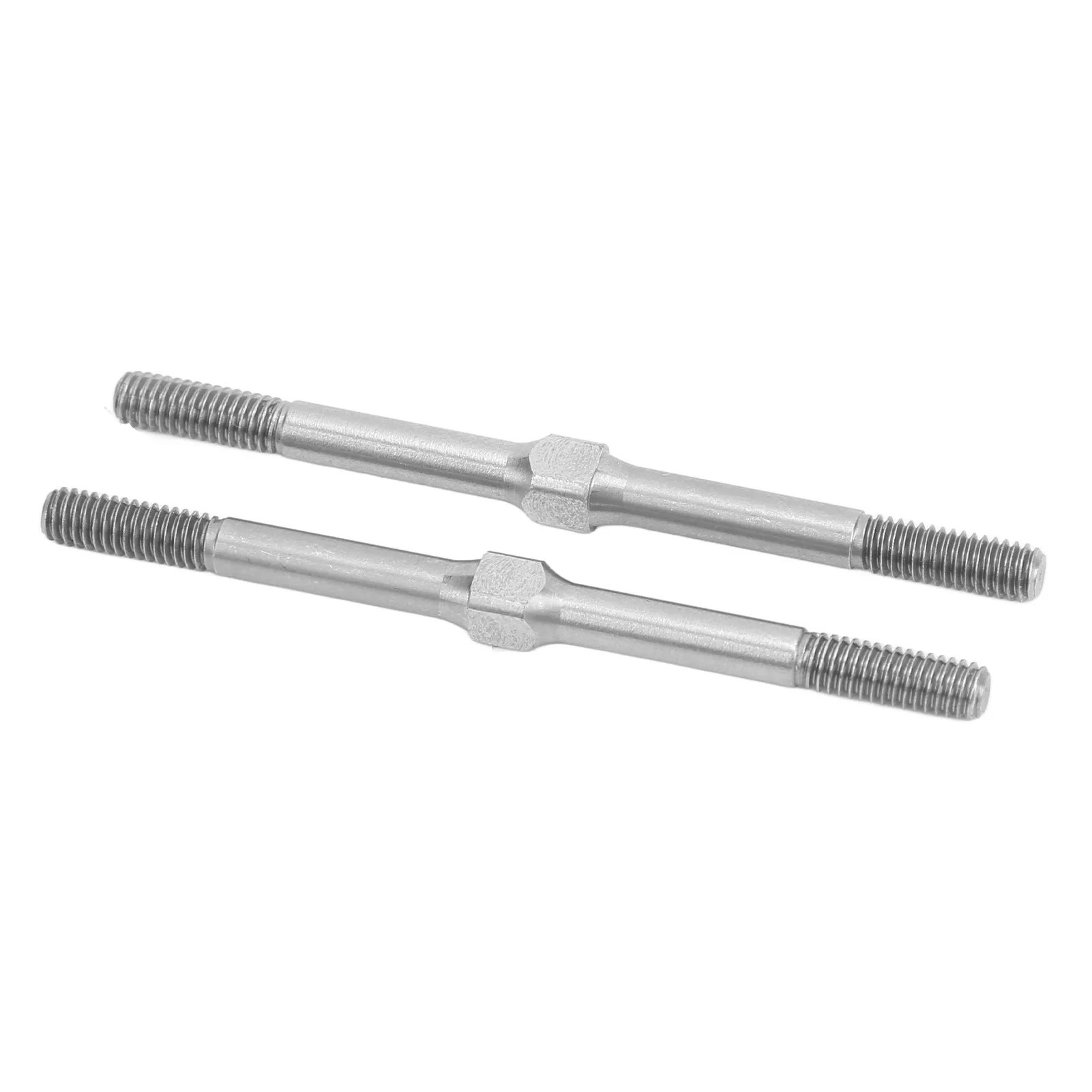 RC Turnbuckle M4 63mm Upgrade Part Steel Turnbuckle Rod for ARRMA  1/10 RC Car Silver RC Steel Turnbuckle
