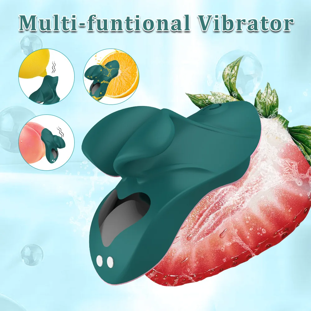 9-Speed Mini Vibrator Finger Vibration Clitoral Stimulator Dual Motor Dual Point Stimulation Adult Sex Toy