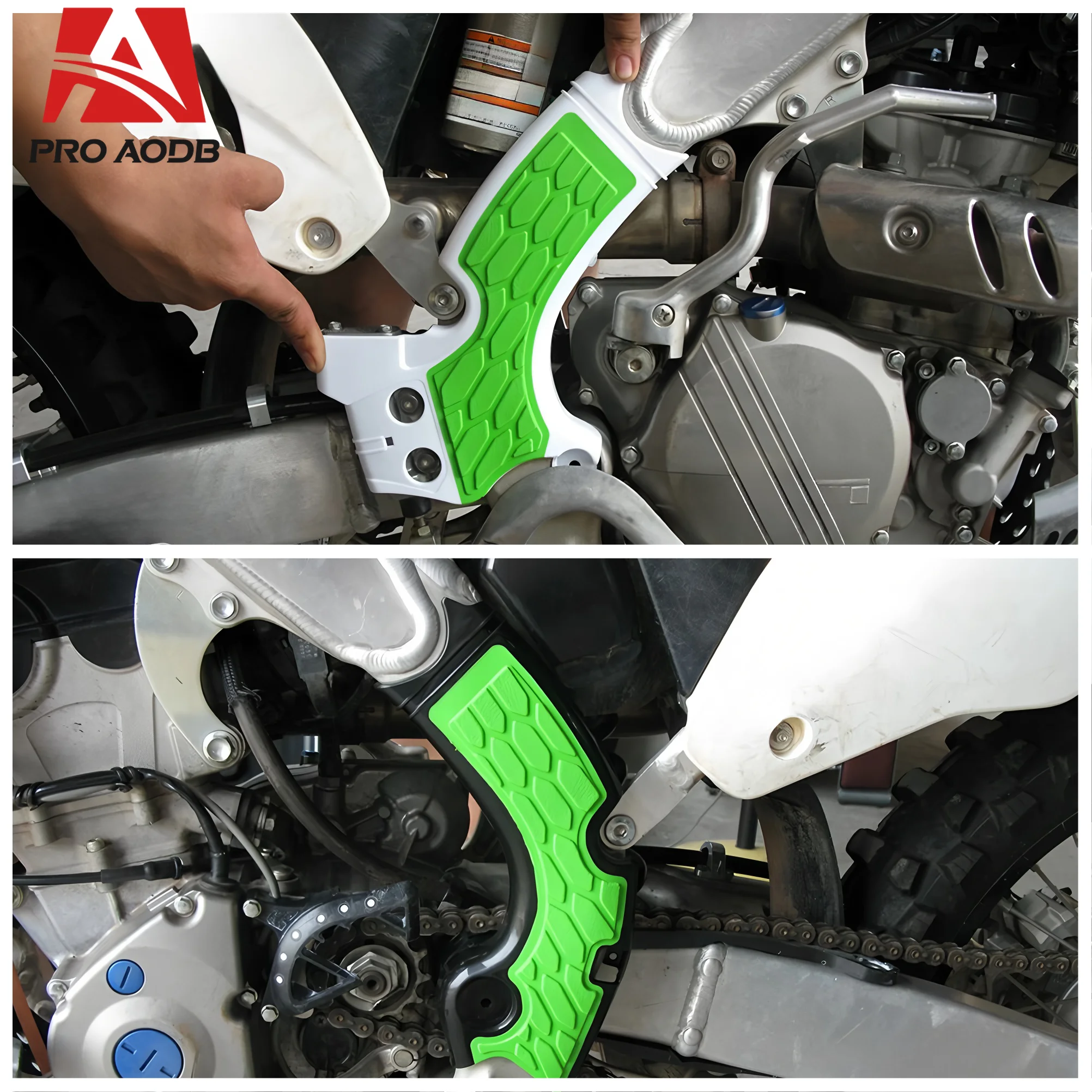 Motocross X-Grip Frame Guard Protection Cover Motorcycle Accessories For KAWASAKI KX 250 250F 450F KX250 KX250F KX450F 2009-2019