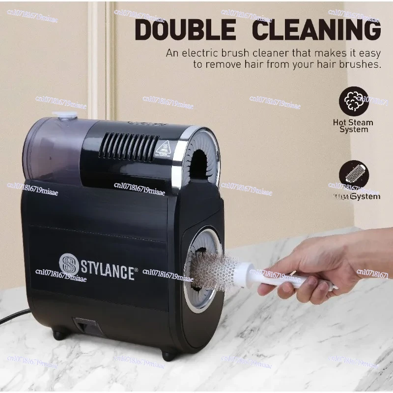 

New Project Design Salon Barber Electric Hair Round Brush Cleaner Steamer Belt Portable Professional Cleaning Brush