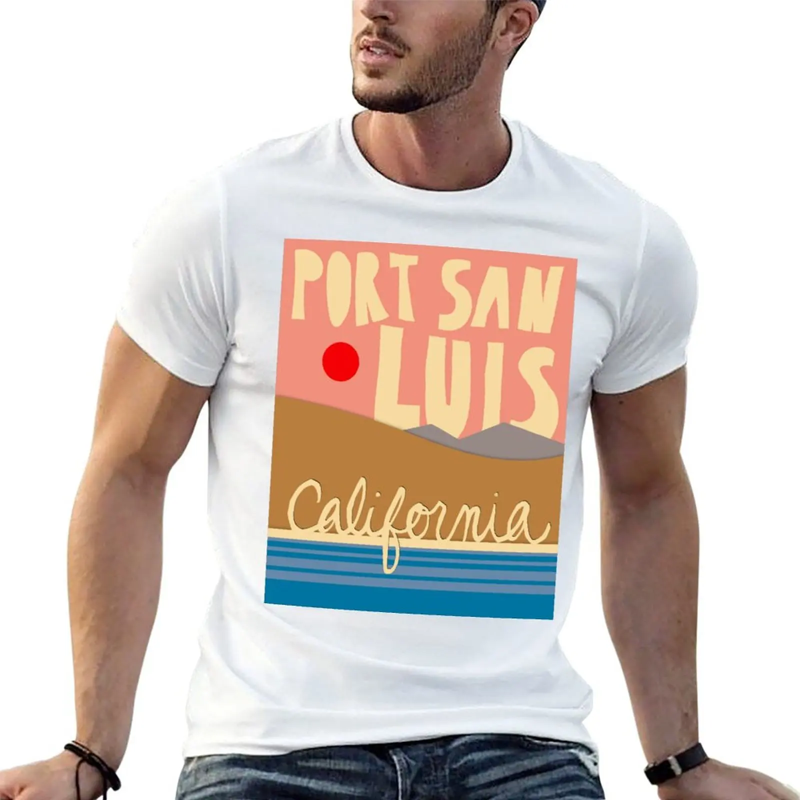 

Port San Luis California T-Shirt t shirt man cotton t shirt for man man t shirt heavy cotton T-Shirt