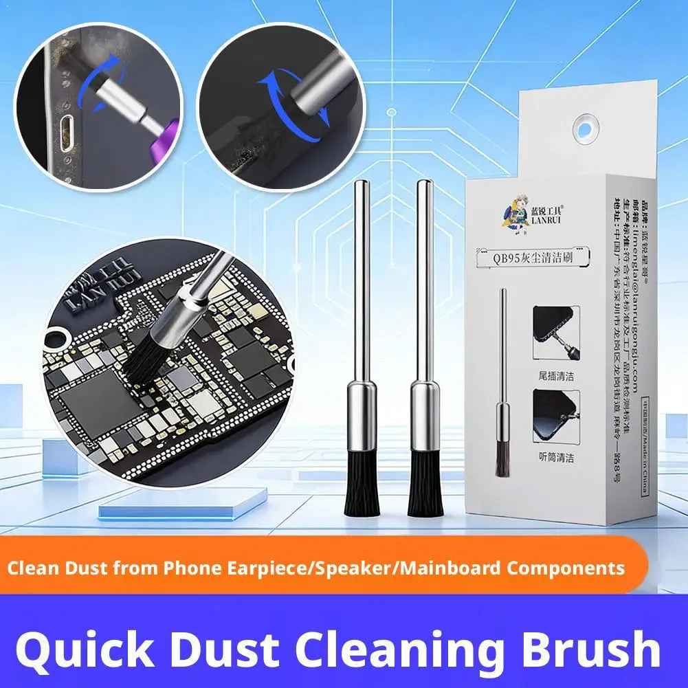 

Digital Cleaning Brush for Phone Speaker Earpiece, Charging Port Dust Remover Tool, Soft Bristle Cleaner for iPhone AirPods PC