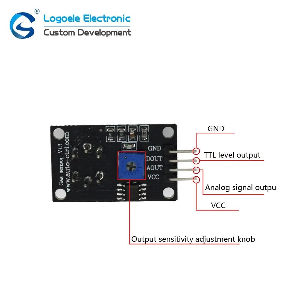 MQ139 TTL level analog voltage output freon r134a gas sensor module