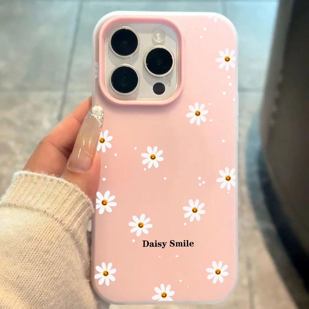 Für Xiaomi Redmi Note 10 14 13 12 Pro Plus 5G 11 Hülle Gänseblümchen Blumen Bonbonfarben Hüllen Für Redmi 12 13C 14C Stoßfeste Abdeckung – Detail 2