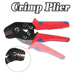 SN-48B Crimp Plier with Ergonomic Handle for Electrical Wiring Connectors Self-Adjustable Ratchet Crimping Tool Easy to Use