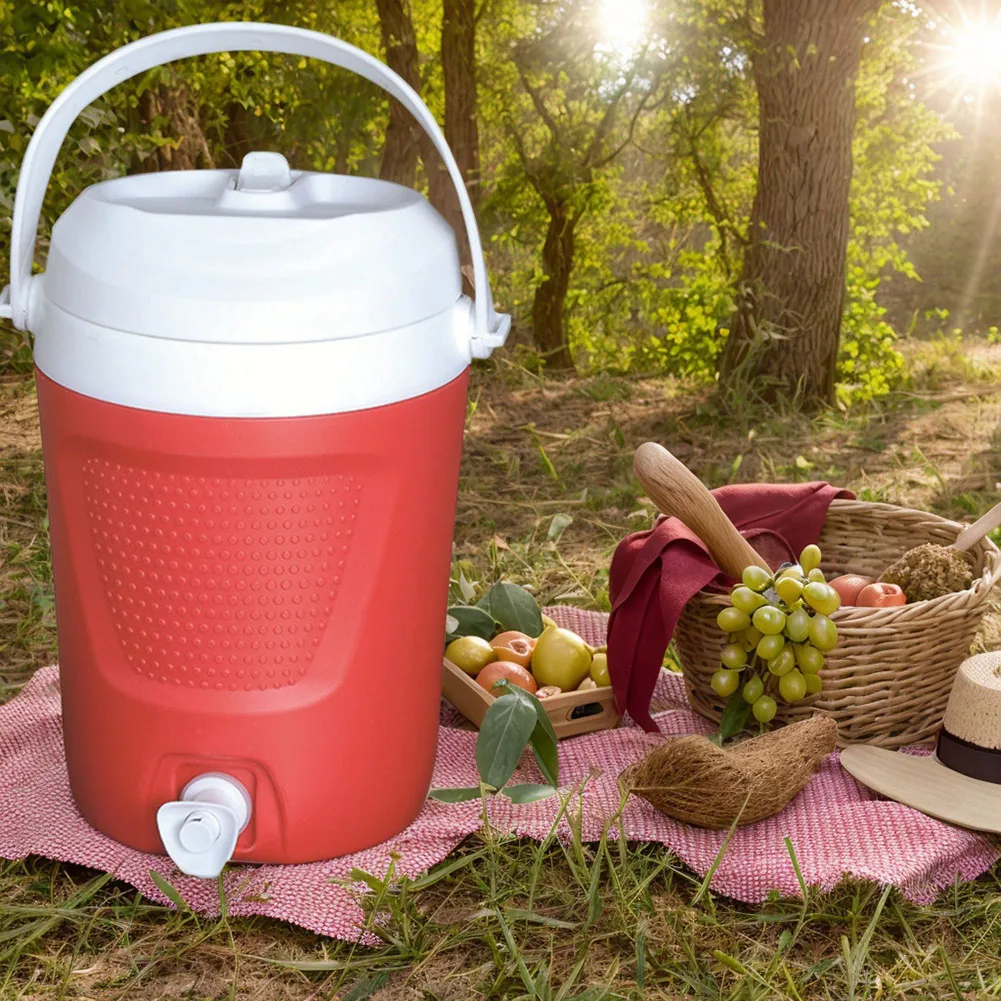 

Портативный охладитель воды на 1 галлон, 2 выхода воды, изолированная бутылка для воды, большая емкость, термобутылка для воды для занятий спортом в тренажерном зале