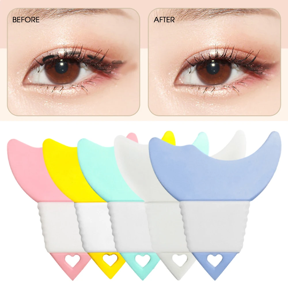 Eye Makeup Aid Professional Eyeliner Template Mascara Baffle Eyeliner Tool Eyebrow Eyeliner Shaper Assistant Beauty Tool Stencil