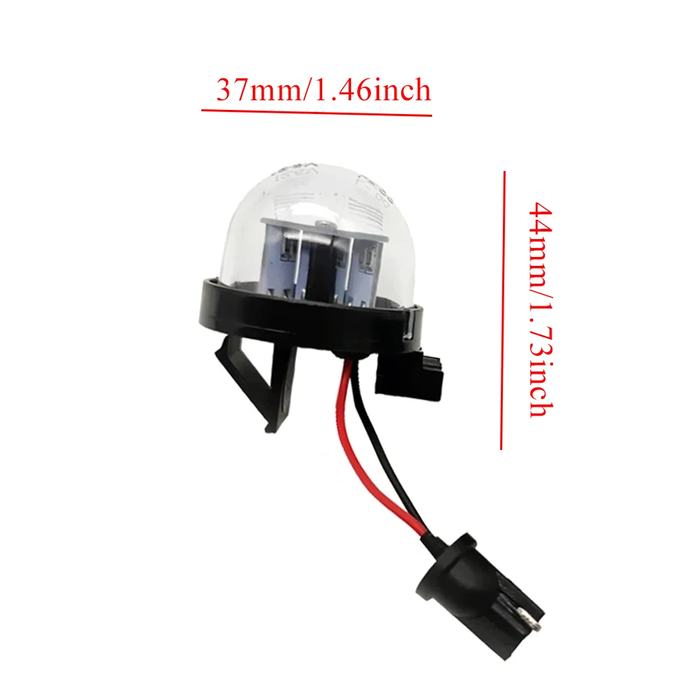 2Pcs LED Kennzeichen Licht Für Suzuki Wagon/Alto/Jimny Xenon Weiß Licht Klare Abdeckung ABS Material auto Zubehör Lampen