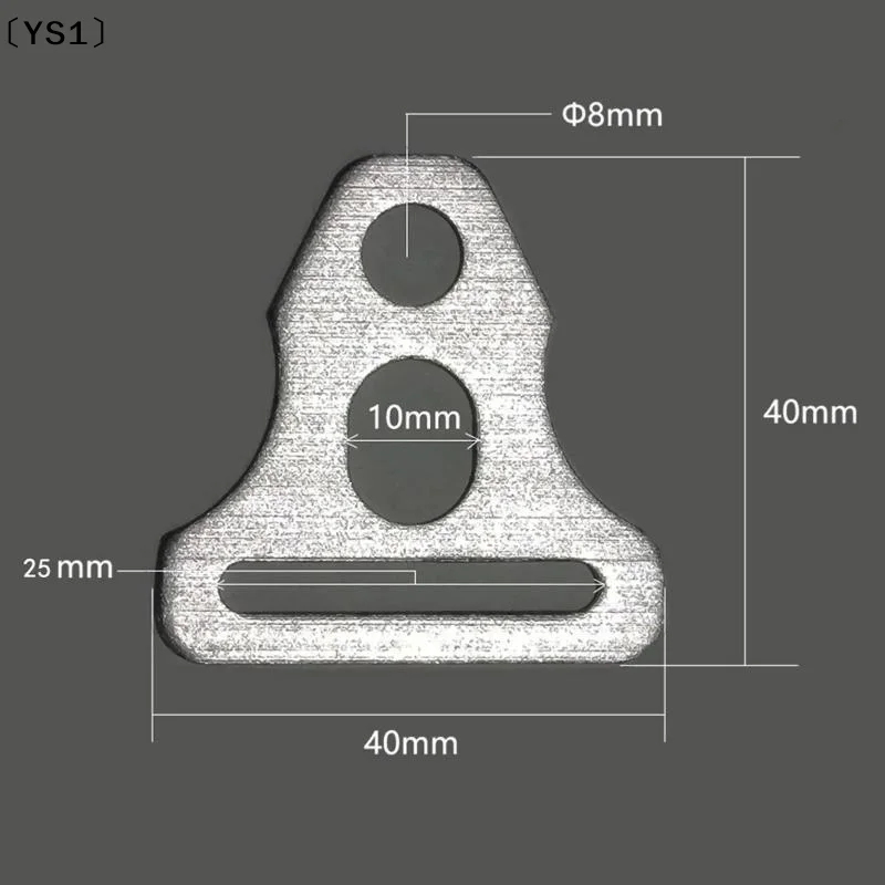 〔YS1〕5/10pcs Outdoor Tent Canopy Support Poles Aluminum Alloy Triangle Plates Camping Windproof Guyline Buckles view 6