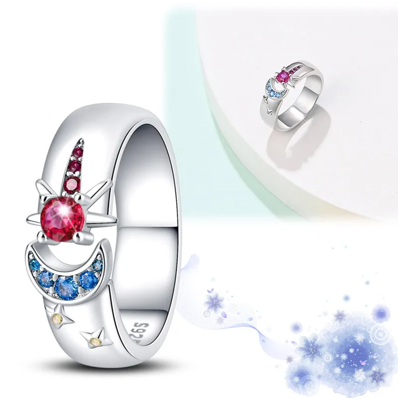 Женское кольцо «звездное небо», из серебра 925 пробы
