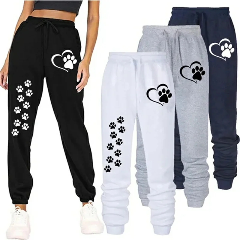 

Cat Leg Print Sweatpants High Quality Sweatpants Running Pants Outdoor Casual Running Pants