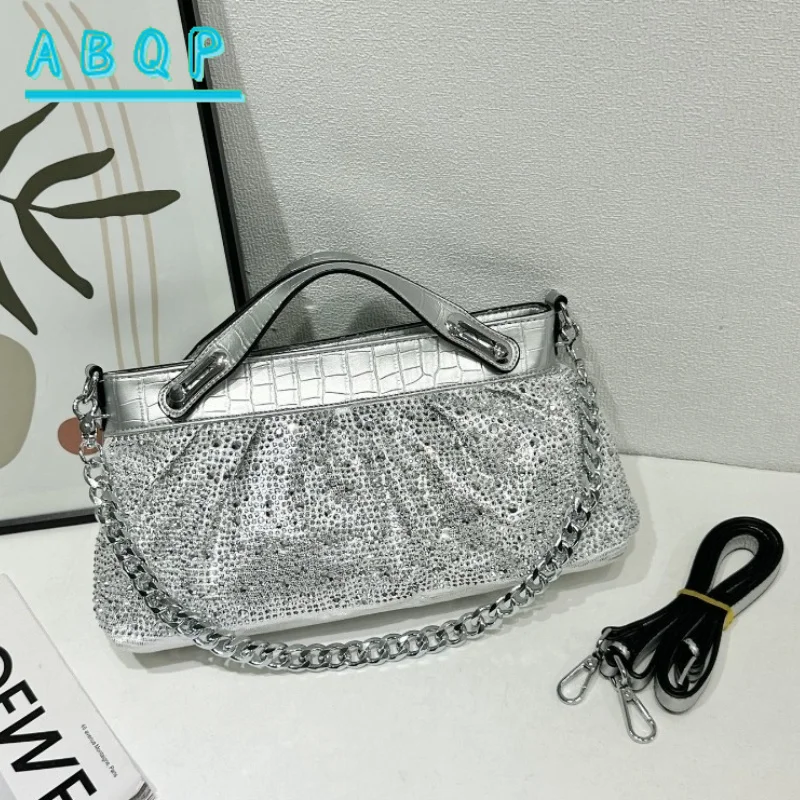 Evening Women's Bags Luxury Brand Diamond-Encrusted Dinner Party Women's Handbags Shiny Fashion Women's Shoulder Crossbody Bags