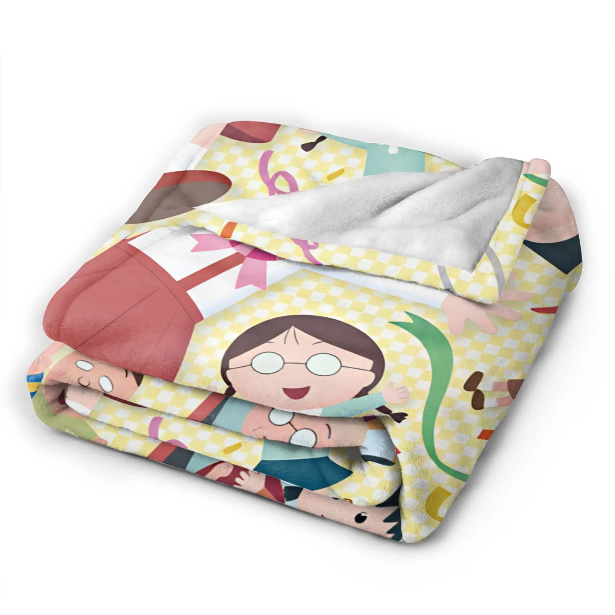 Chibi Maruko Chan Blanket Quality Soft Cozy  Throw Blanket Winter Travel Office Sofa Home Funny Bedspread