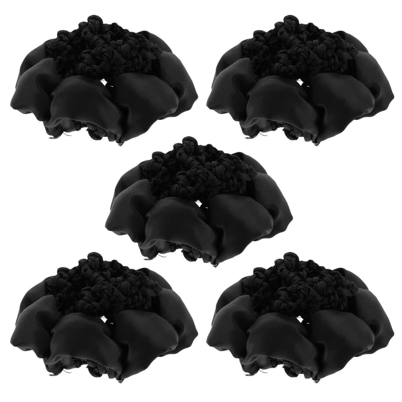 

5 Pcs Hair Net Cover Ballet Bun Protector Dance Snood Black Nets Care Girl Child