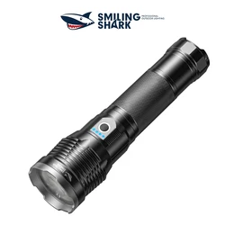 1pcs SMILINGSHARK SD5272 Powerful Zoomable Flashlight, Super Bright M80 Torchlight, USB Rechargeable,  for Camping, Adventures!