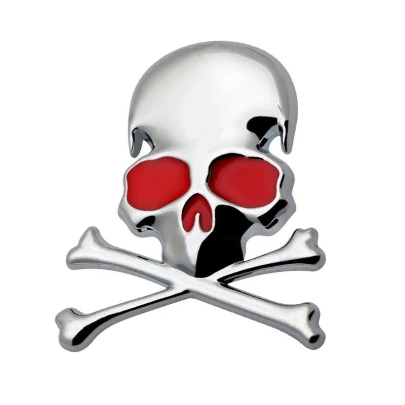 

A2BF 3D Skull Metal Emblems Stylish Skull & Crossbones for Enhancing Vehicle