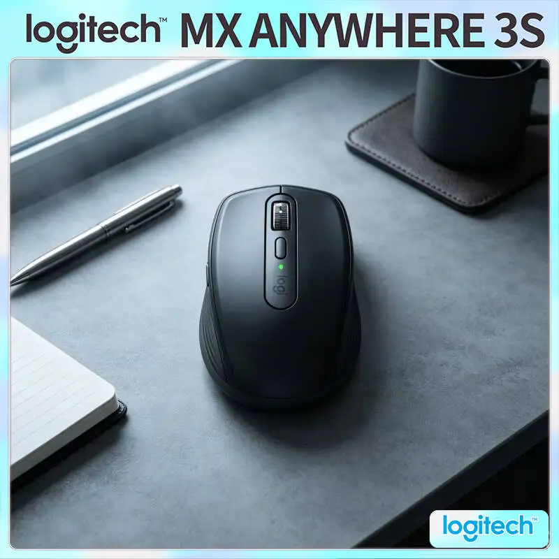 Productivity MX Anywhere 3S - 8000 DPI, MagSpeed Scroll, 3-Device Connect, Perfect for Floral Product Presentation & Office