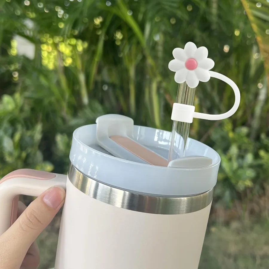 7 قطعة 0.4in 10 مللي متر قطرها سيليكون القش يغطي غطاء متوافق مع ستانلي 20 30and40 أوقية كوب القش القبعات العالية ل ستانلي 40 أوقية تو #3