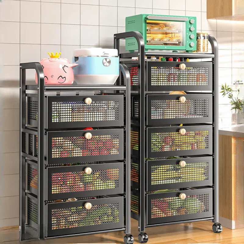 

Kitchen vegetable storage, multi-functional, and vegetable floor-to-ceiling layer vegetable basket