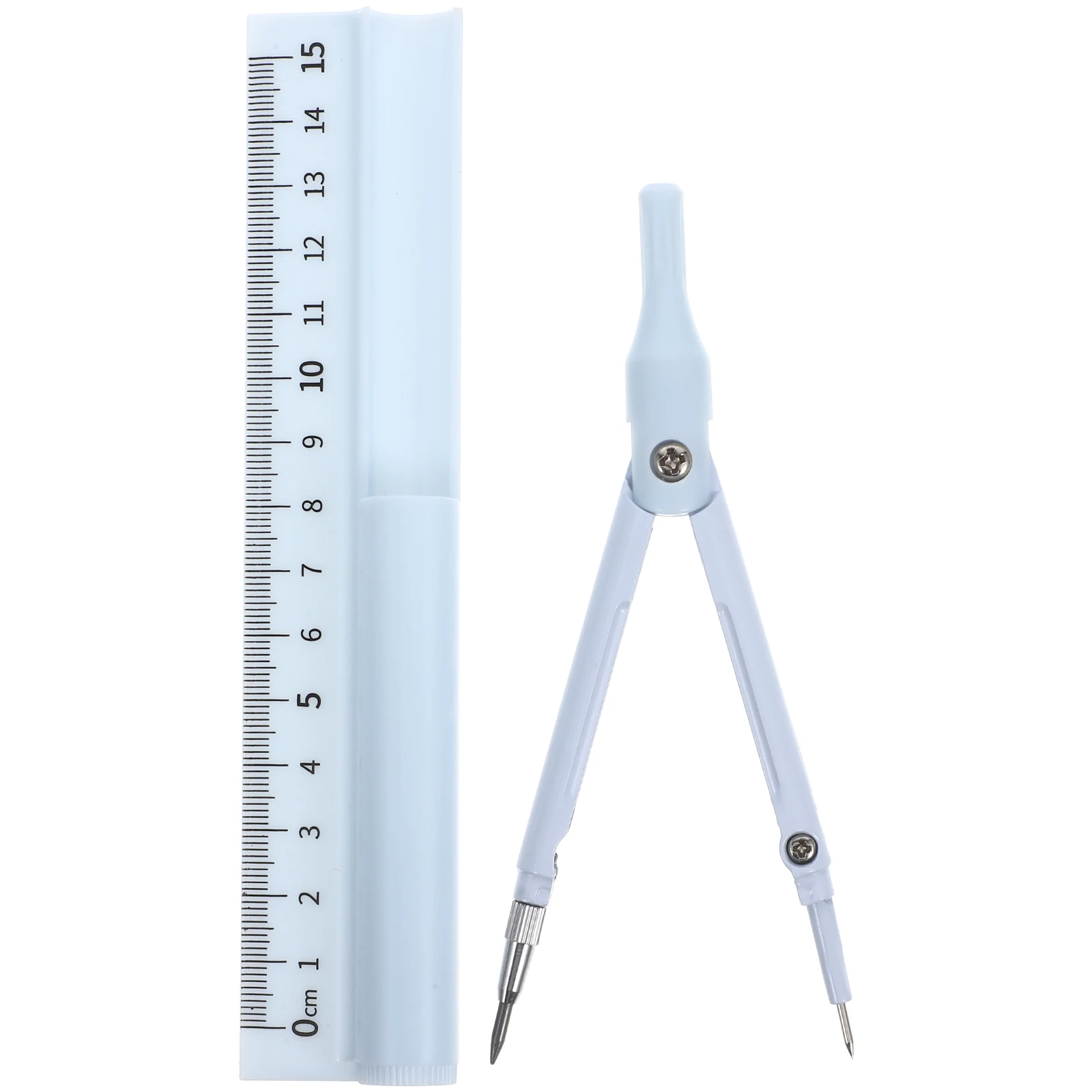 Multifunctional Compass Pen Ruler Set Drawing Geometry Tool High Precision Plastic Metal Compact Portable School