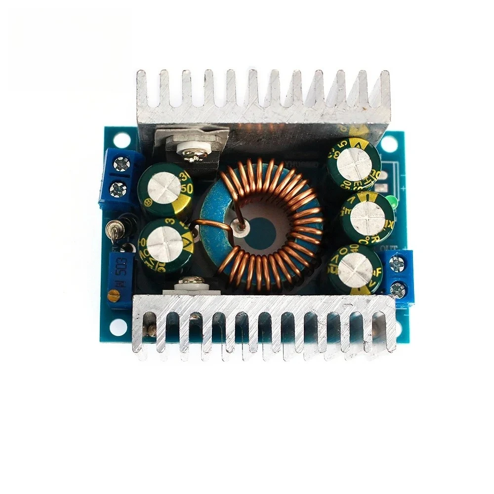 1PCS 12A DC-DC Buck Converter High Efficiency 95% Adjustable Step Down Power Module with Low Ripple for Car Audio LED Drivers