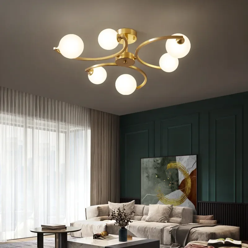 Nordic Modern Creative Multi Heads Ceiling Lamps Living Room Decor Led Lights Bedroom Molecular Novelty Lighting Fixture 2026