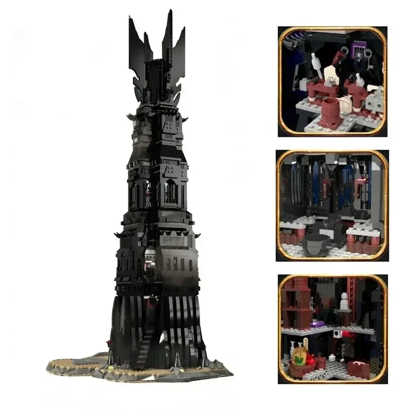 2024 New Movie Series The Tower of Orthanc Building Blocks Educational Toy Large Building Blocks Compatible 16010 10237