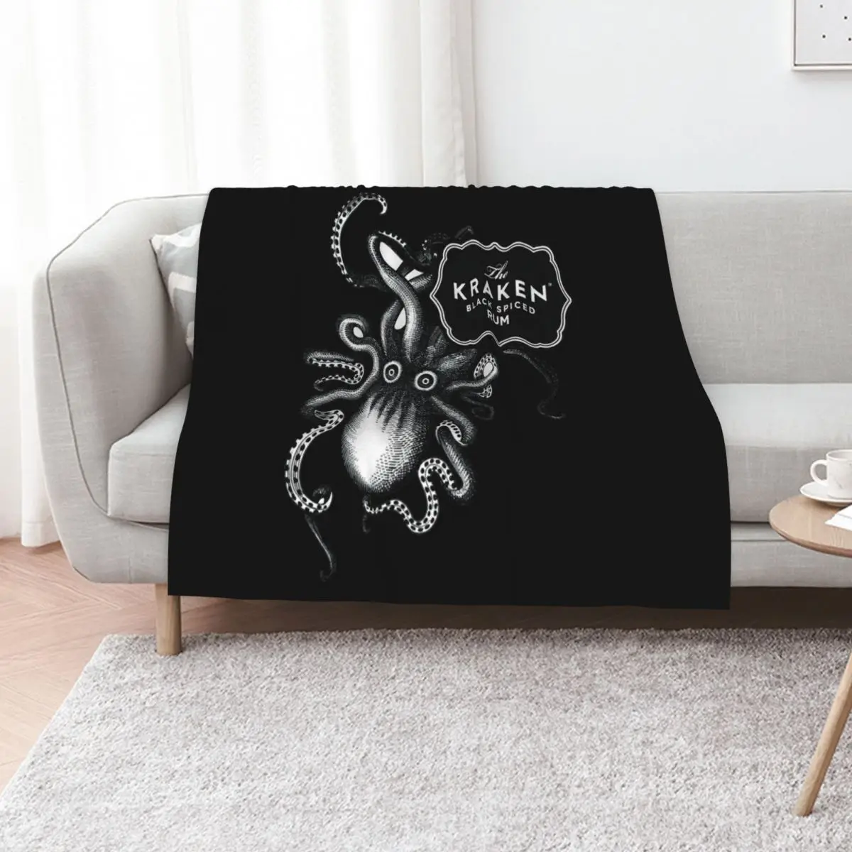 

Kraken Rum Throw Blanket Soft Beautifuls Blankets For Sofas Decorative Sofas Blankets