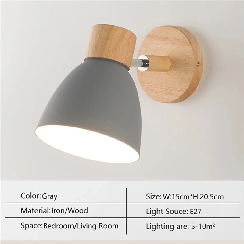 ABKS-Nordic Modern LED Wall Lamp Minimalist Iron Decorative Lights For Bedroom Aisle Restaurant Indoors Illumination