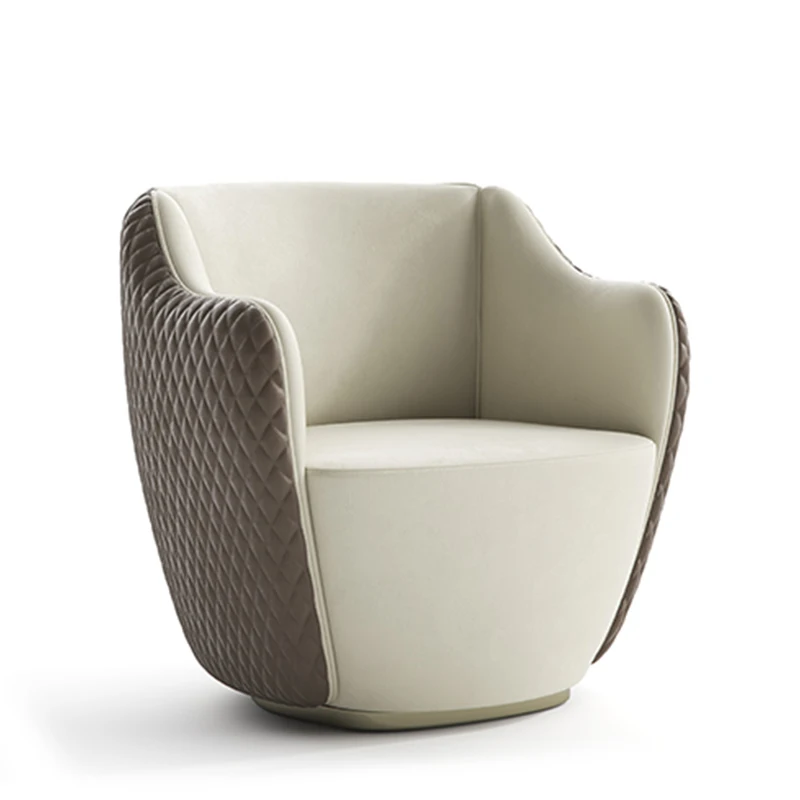 

XK Strictly Selected Light Luxury Chair Living Room Single Sofa Fabric Leisure