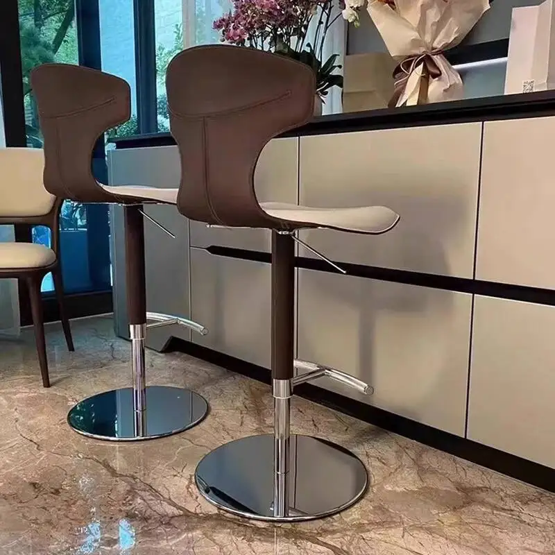 

Makeup Backrest Midcentury Adjustable Chairs Bar Luxury Aesthetic Bar Chairs Nordic Dressing Taburetes Altos Cocina Furniture