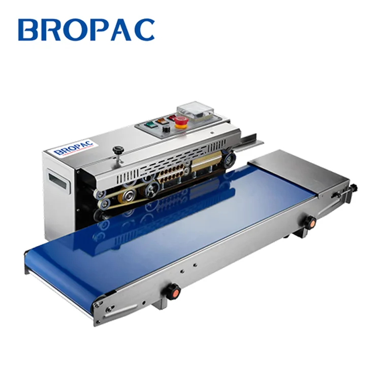 Horizontal Continuous Band Bag Sealer,continuous Band Sealer Widen the Conveying, Heat Sealing Machine SF150W/SW