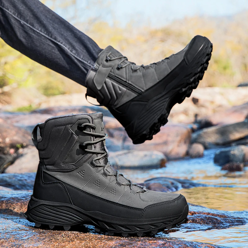 Men Army Boots Waterproof Ultrallight Safety Male High Quality Anti-Slip Tactical Boots Outdoor Breathable Camping Desert Boots - view 5