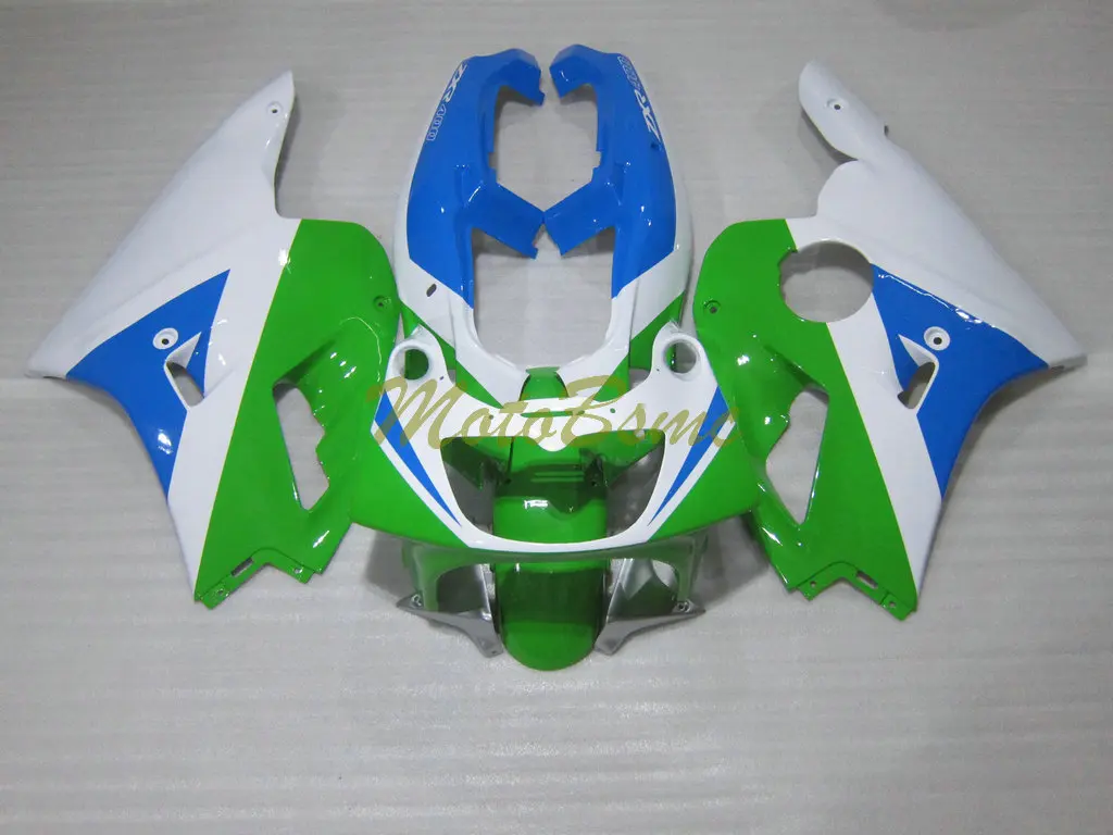 Custom Motorcycle Fairing Kits for Kawasaki Ninja ZXR400 1993 1994 1995 1996 ZXR 400 93-96 White Green Blue Bodywork Ser