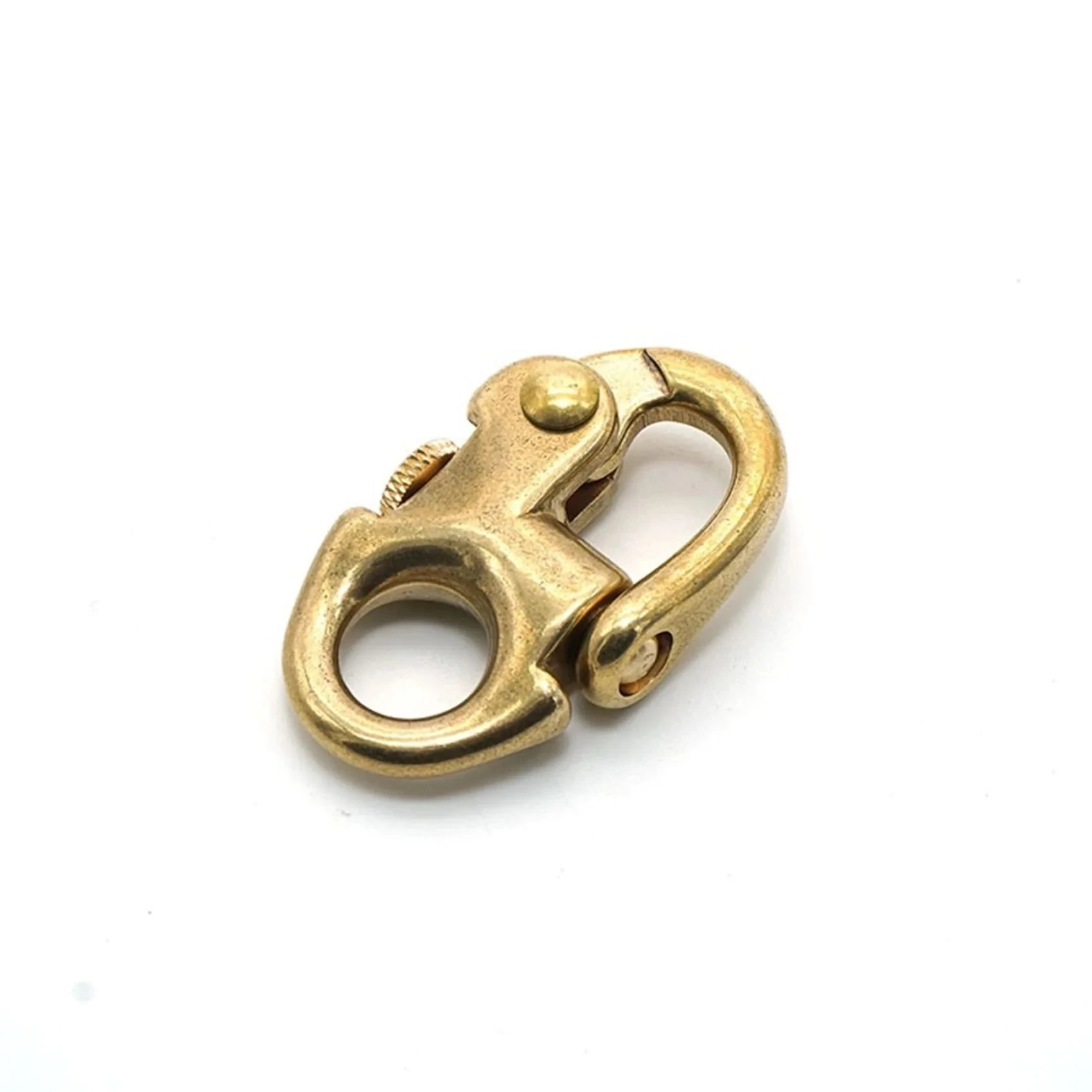 Brass Snap Clasp Keychain Hook