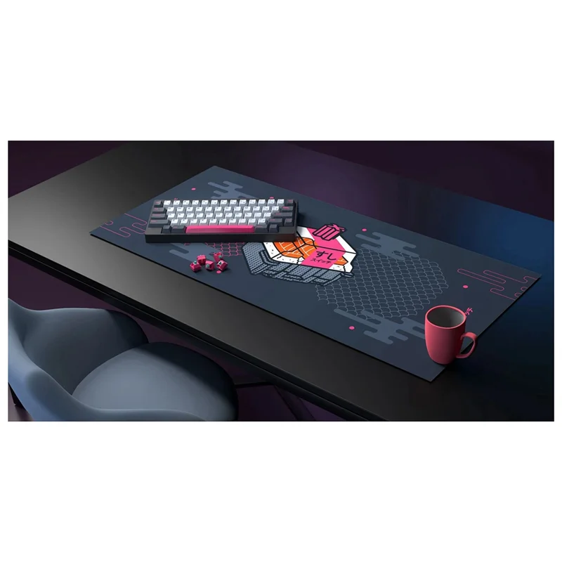 Qy-Mouse Pad Office Computer Desk Protector Mat Keyboard Non-Slip Mat Extended Mouse Pad Desk Accessories B