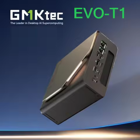 GMKtec EVO-T1 AI Intel Core Ultra 9 285H Mini PC 2*DDR5 5600Mhz 3*PCIe SSD WIFI6 BT5.2 2*2.5G Gaming Computer USB4.0 Oculink