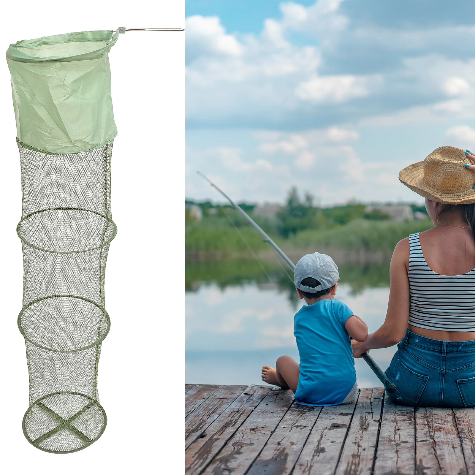 Anti-fishing Net Large Foldable Nets for Netting Tools Guard Striped Bass