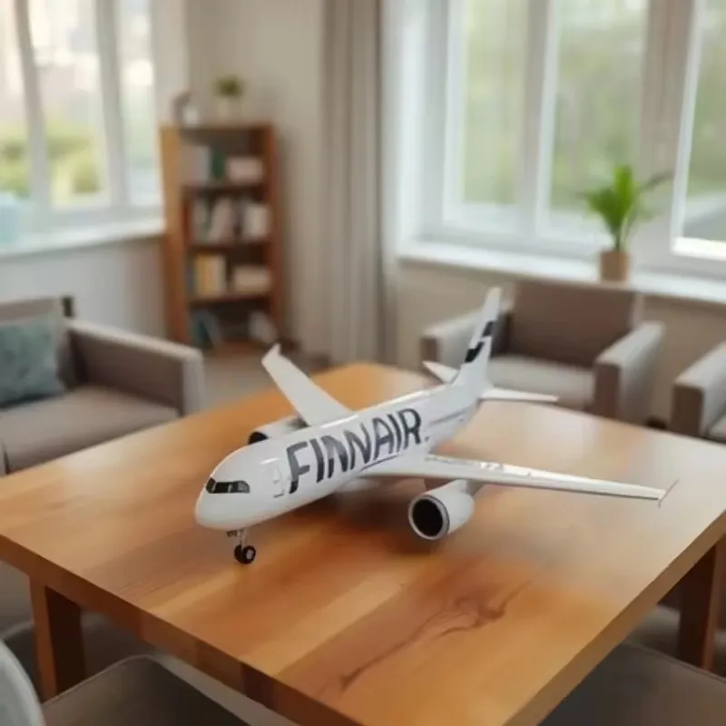 Nuovo modello in scala 1/142 FINNAIR compagnia aerea pressofuso in resina plastica aereo Airbus A350 con luce e ruota collezione display regali