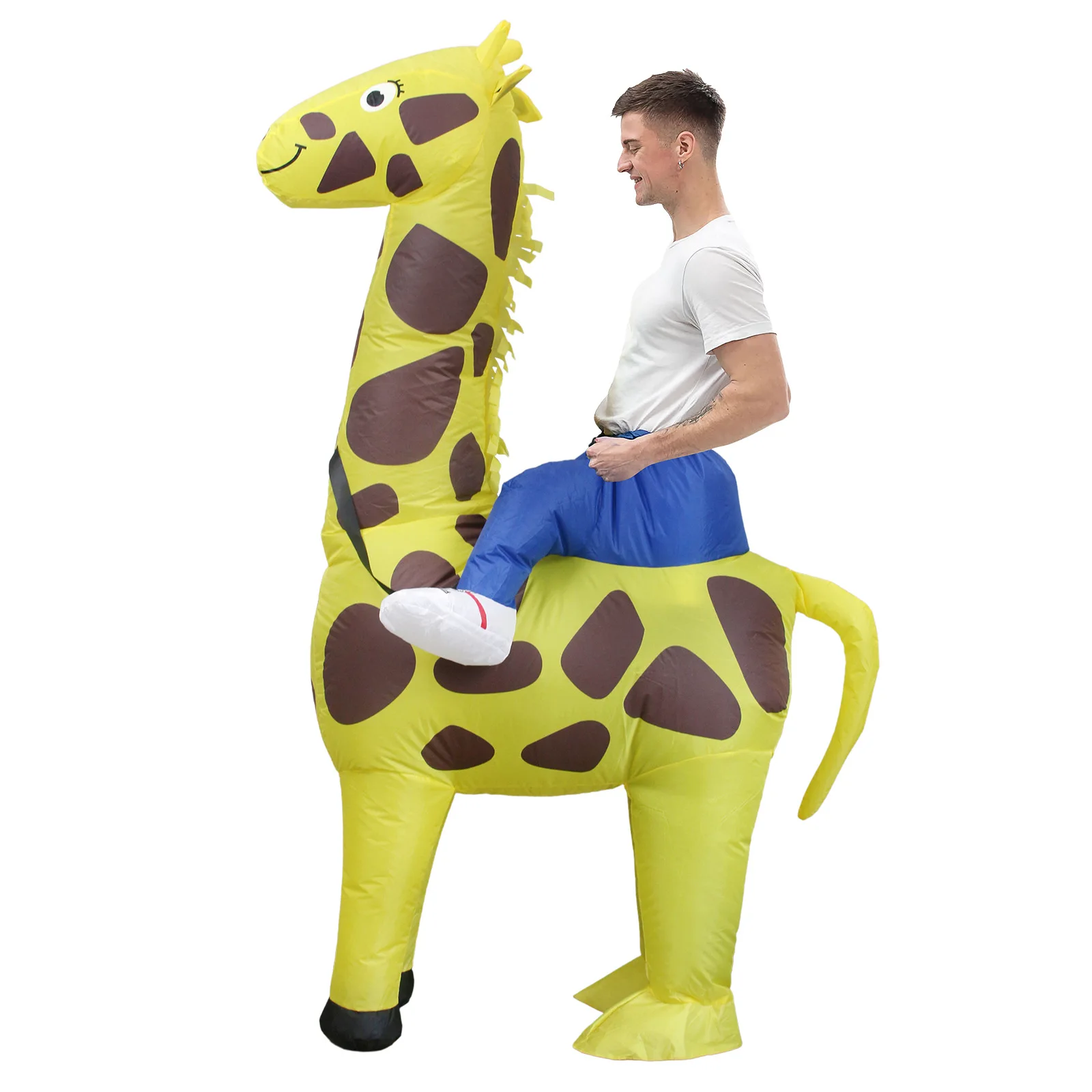 Funny Cosplay Cartoon Doll Costume Giraffe Performance Costume Activity Inflatable Party Halloween Cosplay Props