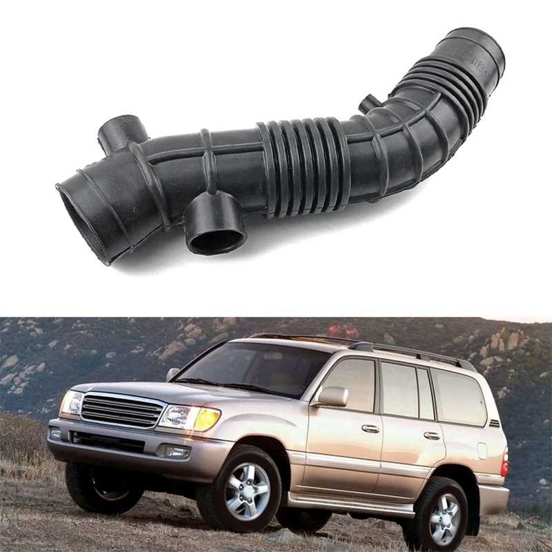 2X Air Intake Hose Tube 17881-66100 For Toyota Land Cruiser 100 4.5L 1FZ-FE 1998-2007