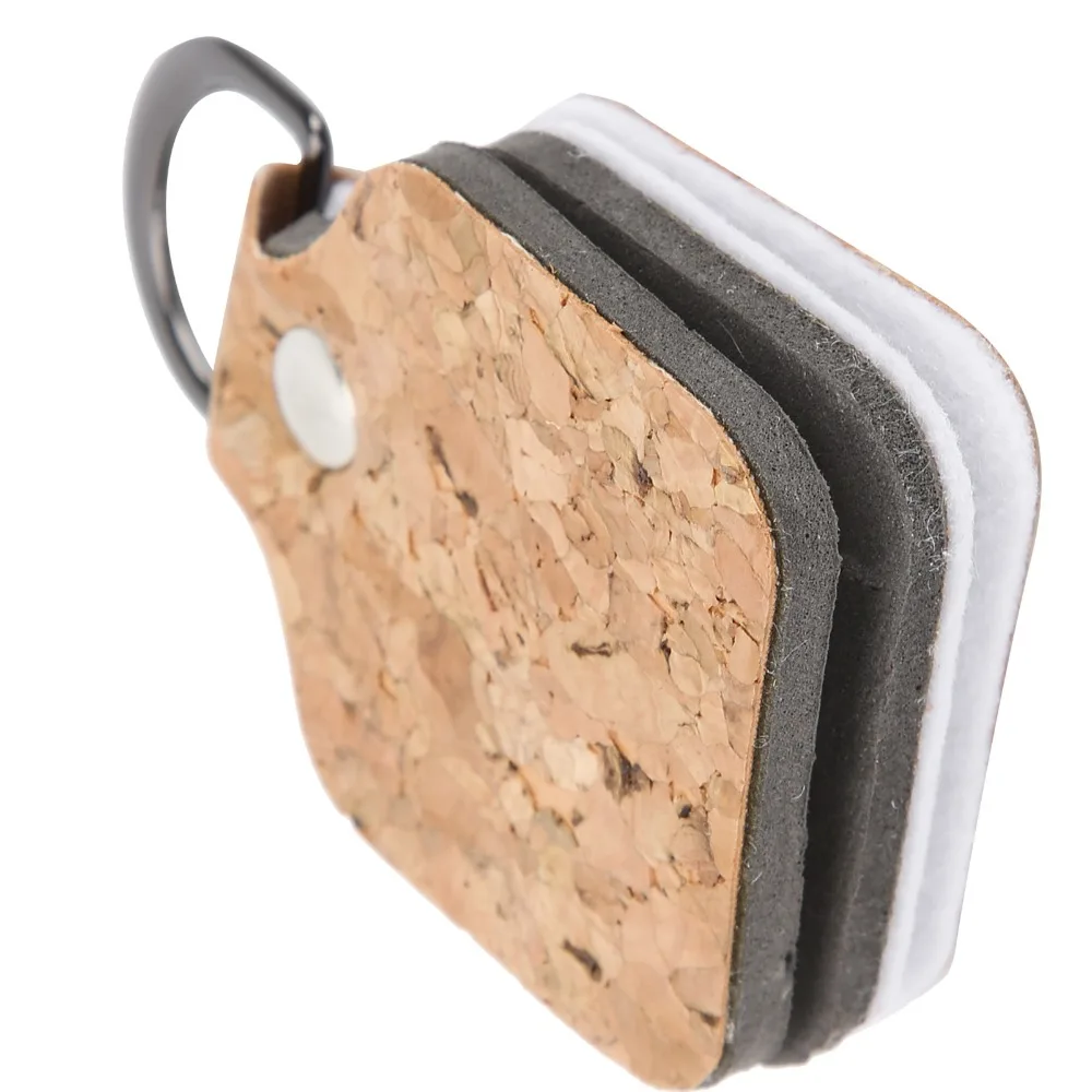 المحمولة 2 في 1 خيط صنارة الصيد الأنظف 57 × 46 مللي متر مع D-مقاطع الصيد زعيم مستقيم البني الصيد زعيم الأنظف يطير الصيد