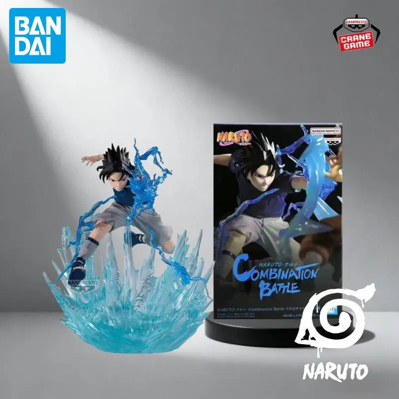 

In Stock Bandai Original Anime Naruto Uchiha Sasuke Figures Action Model Cartoon Dolls Desktop Toys Pvc Ornaments Festival Gifts