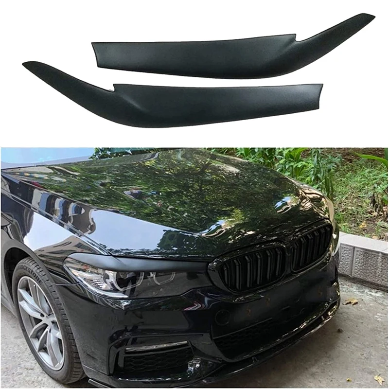 Car Front Headlight Covers Eyelids Eyebrows for BMW 525I 530I 540I G30 G31 F90 M5 Sedan