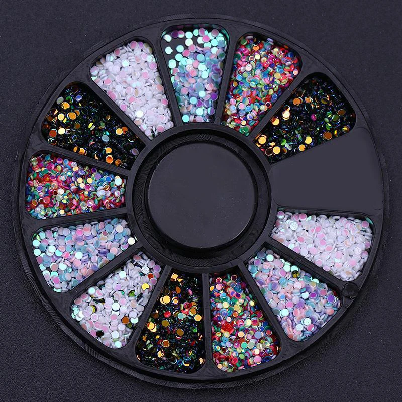 Partes de uñas, purpurina, cristal, gemas, joyería, cuentas, decoración de manicura, accesorios para profesionales 5