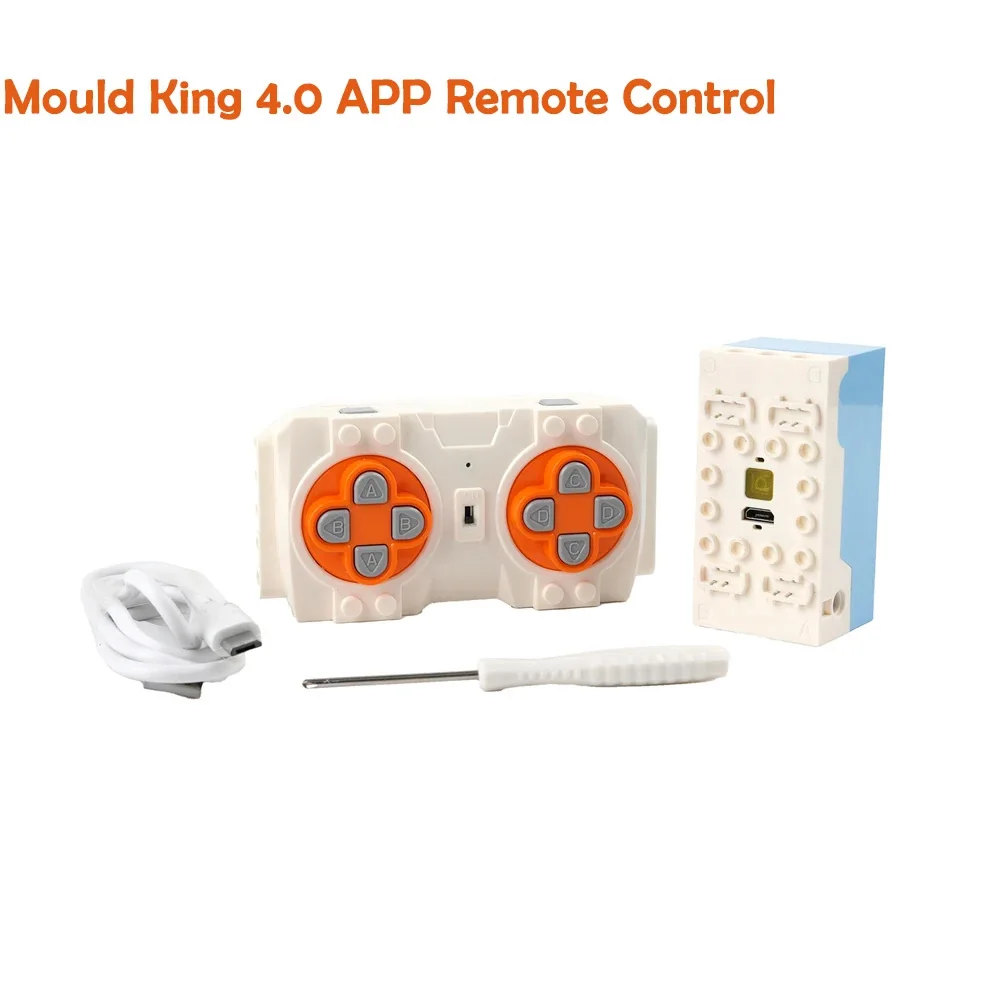 Mould King 4.0 Remote Control Smart R/C APP Dual Creative Module Charging Power Battery Box MOC Building Blocks Power Functions