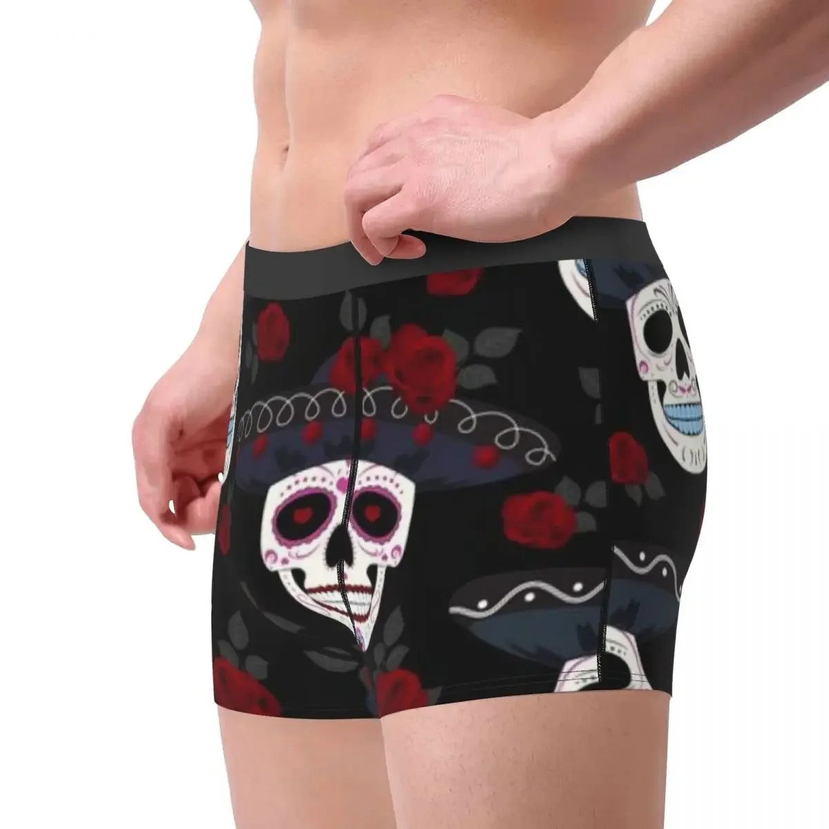 Men's Panties Underpants Boxers Underwear Day Of The Dead Skull Sexy Male Shorts